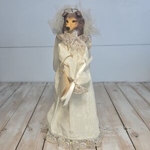 Vintage Collectible Sheltie Angel Dog Ornament